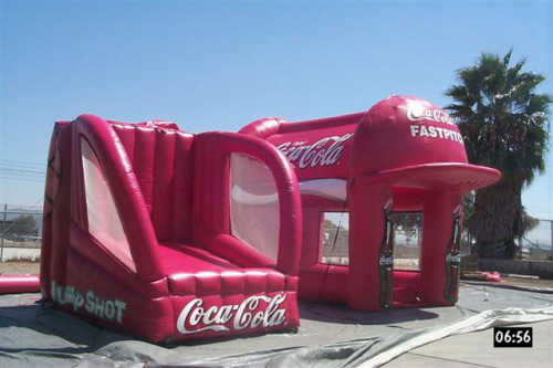 Sports Related Inflatables coca cola jump shot